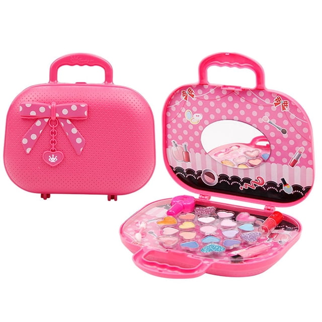 MesaSe Ensemble Cosmétique Princesse Lavable Réel pour Filles, Kits de Maquillage de Jeu de Rôle