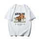 thumbnail image 2 of Camiseta de manga corta con estampado de oso de dibujos animados para hombre y mujer, Top de algodón de alta calidad, ropa de moda de gran tamaño, Envío Gratis xuanjing unisex, 2 of 2
