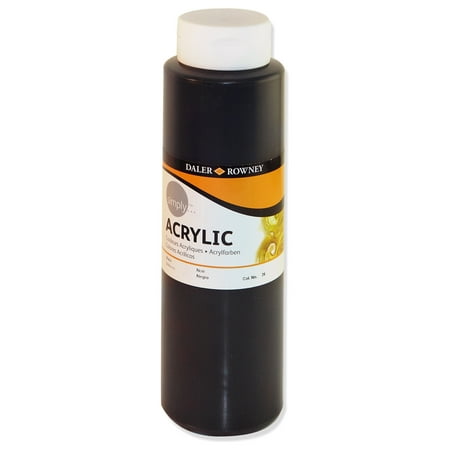 Simply 750mL Acrylic Paint Black