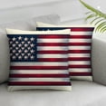 thumbnail image 3 of nygtbtfer American Flag Lumbar Pillow Cover Happy American  Linen Home Decorative Throw Pillow Cover Cushion Case White, 3 of 7