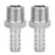 thumbnail image 3 of Conector rápido de acero inoxidable, 2 piezas, conector de tubería de unión de espiga macho BSPT de 1/2 pulg. Resultados impresionantes, 3 of 9