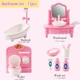 thumbnail image 6 of Dollhouse Furniture Set, 32 Pcs Miniature Doll House Accessories , for Kitchen Bedroom Living Room Bathroom, Toy for Ages 3+ Boys Girls, Gift for Kids,B set, 6 of 15