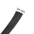 thumbnail image 2 of 50 Ft - 3/4 In Expandable Braided Cable Sleeving, PET Cable Management, Wire Wrap Loom Tube, Black, 2 of 7