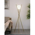 thumbnail image 2 of Coaster Yamileth Contemporary Metal Tripod Floor Lamp in Gold, 2 of 7