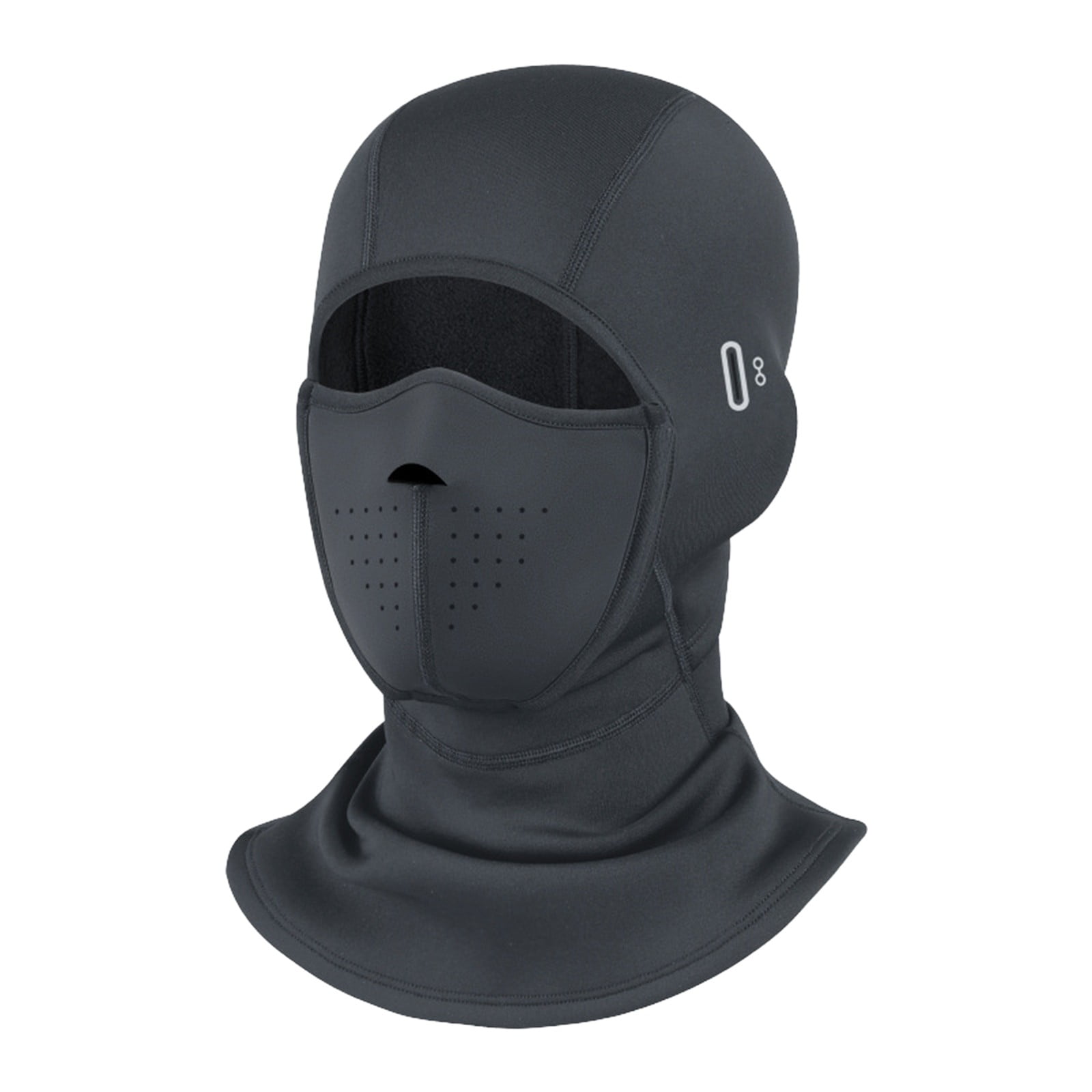 Surpdew Magnetic Ski Mask With Thickened Winter Outdoor Riding Windproof And Warm Motorcycle Head Cover Black