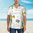 thumbnail image 4 of Disketp Hawaiian Shirts For Men,Dinosaur On Excavator Print Mens Casual Short Sleeve Button Down Shirts Beach Shirt, 4 of 8