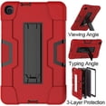 thumbnail image 3 of GoldCherry Case for Samsung Galaxy Tab A 8.4 SM-T307 (2020 Released),Hybrid Heavy Duty Shockproof Armor Rugged Full-Body Protective Case Cover for Samsung Galaxy Tab A 8.4 Inch T307(Red/Black), 3 of 6