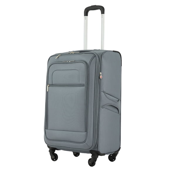 Protege Arendale 24" Softside Expandable Rolling Spinner Luggage, Gray