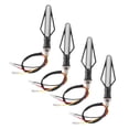 thumbnail image 2 of Motorbike Turning Indicators, 4pcs Motorcycle Running Dynamic Turn Signal Light -Shaped 12V 24LEDs Red Yellow Light, 2 of 8