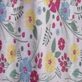 thumbnail image 4 of Designart 'Red Blue and Yellow Floral Pattern' Modern Curtain Panel, 4 of 5