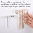 thumbnail image 5 of Surpdew 12Pcs Self-Adhesive Necklace Organizer, Necklace Holder, Wall Mounted Necklaces Organizers Hanging Jewelry Organizer With 8 Hooks For Necklaces, Bracelets, Rings, Earrings And Jewelry Display, 5 of 7