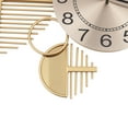 thumbnail image 6 of Miumaeov Large Luxury Gold Wall Clock Battery Powered Geometric Wall Clock Silent No ticking Wall Watch Home Living Room Decor, 6 of 12