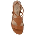 thumbnail image 5 of Journee Womens Trayle Wedge Back Heel Zip Sandals, Widths Available, 5 of 10
