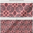 thumbnail image 2 of Soimoi Orange Cotton Voile Fabric Maroon Paisley Print Fabric by the Yard 42 Inch Wide, 2 of 7