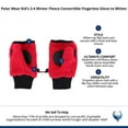 thumbnail image 3 of Polar Wear Kid's 2-4 Winter Fleece Convertible Fingerless Glove to Mitten, 3 of 3