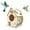 D, variant on Luoshdecor Wooden Bird House & Feeder for Outdoors,Retro Hanging Birdhouse for Porch Garden Yard Decor