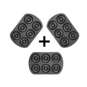 Wilton Nonstick 6 Cavity Donut Pan Coated With Non Stick (Pack Of 3)