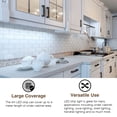 thumbnail image 6 of Under Cabinet Lights, LED Strip Lights with Remote Control, Dimmable for Closet, Shelf, TV Back, Under Counter Lights For Kitchen, 26.3ft,White, 6 of 11