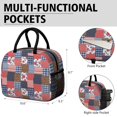 thumbnail image 6 of Womens Pioneer Flower Floral Print Pattern Lunch Box for Work,Insulated Lunch Bag for Women,Loncheras Para Mujer,Leakproof Adult Lunch Bag for Work,Beach,Travel,Picnic,Camping, 6 of 6