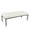 Cream, variant on HomePop Tufted Metal Bench - Light Brown Vegan Leather