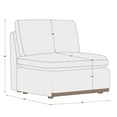 thumbnail image 4 of CHITA Sectional Couches Modular Sofa for Living Room, 1 Armless chair in Dove Gray, 4 of 5