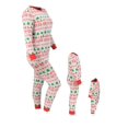 thumbnail image 2 of Unisex Christmas Family Pajama Set Daddy Mommy and Me (18 Mo, White), 2 of 5