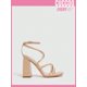 thumbnail image 3 of Everyday Collection Women Criss Cross Buckle Decor Chunky Heeled Sandals, Elegant Black Ankle Strap Sandals For Summer, 3 of 4