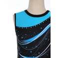 thumbnail image 5 of Hansber Gymnastics Leotards for Girls Ballet Dance Top Sleeveless Sparkle Printed Athletic Bodysuit Light Blue 10, 5 of 7