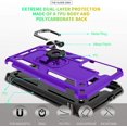 thumbnail image 3 of Compatible for Samsung Galaxy S21 5G Case 6.2-inch with HD Screen Protector,  Military-Grade Protective Phone Case with Magnetic Kickstand Ring for Samsung Galaxy S21 Purple, 3 of 7
