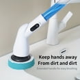 thumbnail image 5 of 8-in-1 Electric Rotating Cleaning System, Multi-Surface Spin Scrubber with Wireless Brush Heads & Adjustable Detachable Handle, Ideal for Kitchen, Living Room & Bathroom Cleaning, 5 of 10
