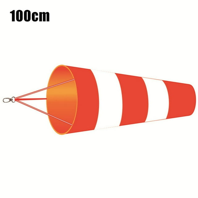 MYG Rouge + Blanc Airport Windsock Rip-Stop Polyester Mesure du Vent Sac à Chaussettes