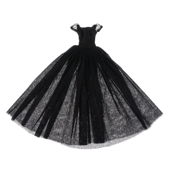 Completo con de Moda para , , Accesorios de Bricoje para Niñas Negro Hugo BJD Doll Dress