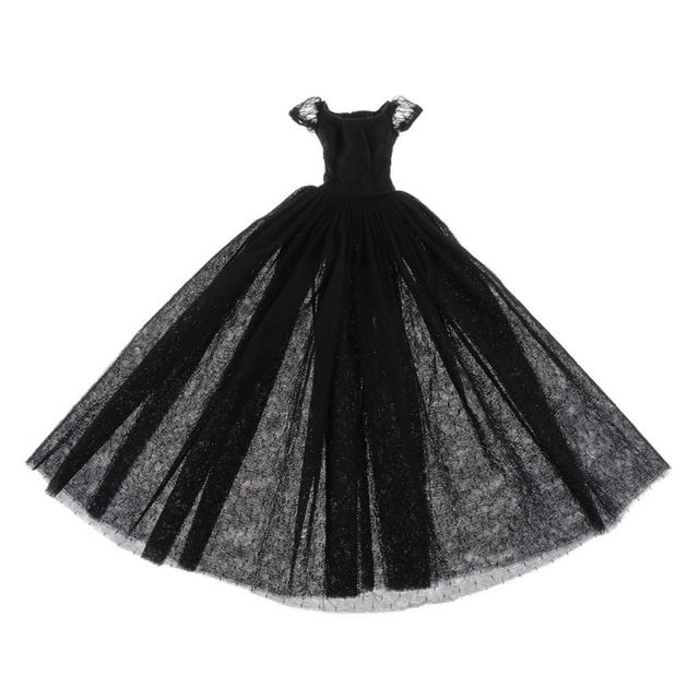 Accesorios de ropa clásico de princesa para 1/4 perfecl Gasa Negro Rosa 43 cm