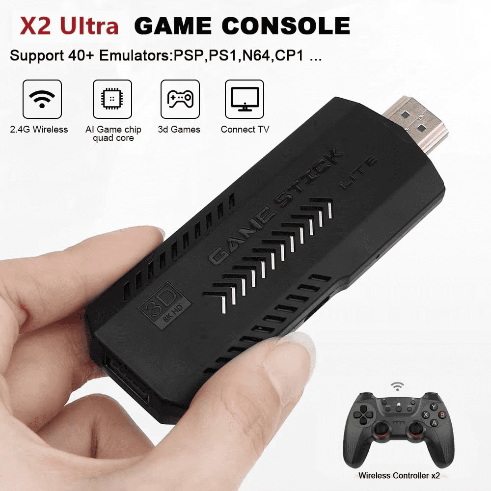 ユウタ　ゲームソフト 2本セット G JGOO X2 Ultra Game Stick 4k 128G 40000 Games UItra Game