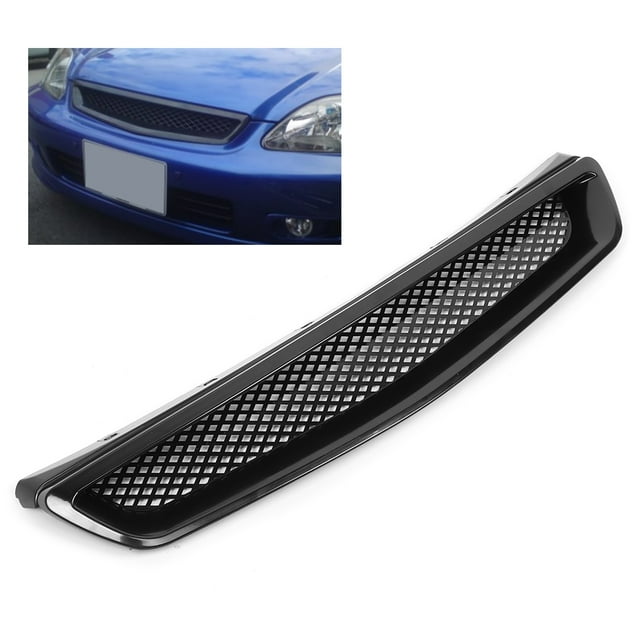 Grille de Calandre avant Gril Pare-Chocs Grille de Calandre de Remplacement pour Grille de Calandre avant pour EK JDM Type R Style Fit pour 1999 - 2000