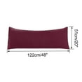 thumbnail image 6 of PiccoCasa Set of 2 Body Pillowcases Microfiber Long Pillow Cover, Wine 20" x 48", 6 of 8