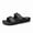 Black, variant on Women's and Men's Platform Sandals Comfortable Slip-On Slides for Summer Beach