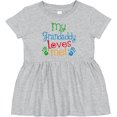 thumbnail image 3 of Inktastic My Grandaddy Loves Me Girls Baby Dress, 3 of 5