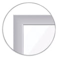 thumbnail image 3 of Ghent Hospital Patient Magnetic Dry-Erase Whiteboard, Steel, 24-1/2" x 18-1/2", White, Satin Aluminum Frame, 3 of 4