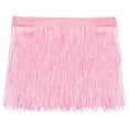 thumbnail image 1 of Uxcell 10 Yards 6 Inch Chainette Fringe Trim Tassel Sewing Trim for Clothes, Pink, 1 of 6