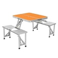 thumbnail image 2 of Mesa de picnic plegable portátil Nikou 4 asientos Aleación de aluminio naranja, 2 of 14