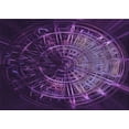 thumbnail image 1 of Ahgly Company Machine Washable Indoor Rectangle Transitional Dark Purple Area Rugs, 5' x 7', 1 of 7