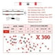 thumbnail image 3 of Injueey 300 Pcs Red Solder Seal Wire Electrical Marine Connection Connector Automotive Terminal Sleeve with Butt Soldering Crimp Electrónica miscelánea 250PCS Tipo 2, 3 of 6
