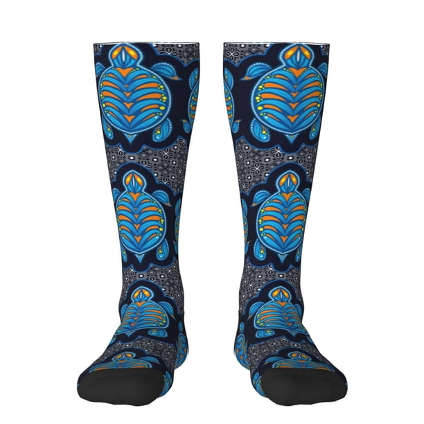 Balery Turtle Calcetines novedosos Calcetines deportivos Calcetines hasta la rodilla Calcetines de algodón Calcetines originales y geniales