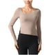 thumbnail image 4 of Sudadera con capucha,Camiseta deportiva de manga larga para mujer, color liso, informal, de poliéster, cómoda para uso diario, sopatenor, 4 of 5