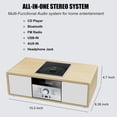thumbnail image 2 of Sistema estéreo Bluetooth WIITHINK Vintage Wooden con reproductor de CD, 2 of 9