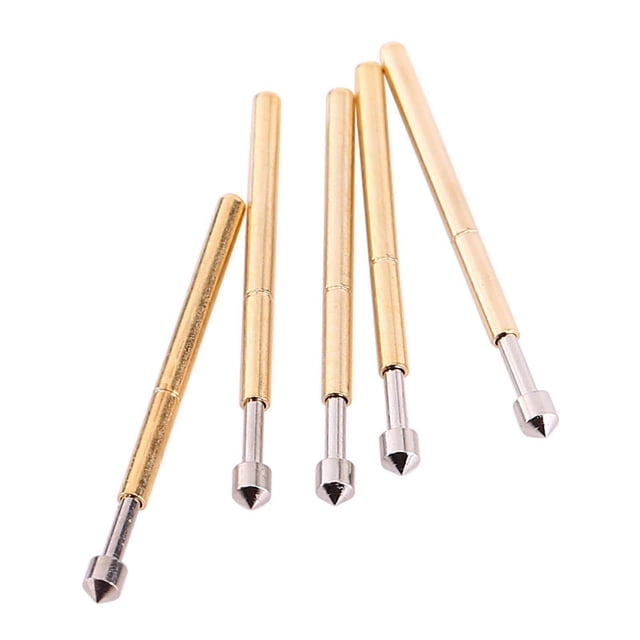 100 sondes de test à ressort P75-E2 à tête conique de 1,02 mm de diamètre, broches de test pour PCB