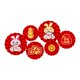 thumbnail image 1 of Decoración tradicional china, buenos deseos, manualidades, bricolaje, flores de papel rojas creativas estilo c, 1 of 8