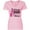 AD-Pink, variant on Inktastic Breast Cancer Awareness Nobody Fights Alone Pink Ribbon Women's V-Neck T-Shirt