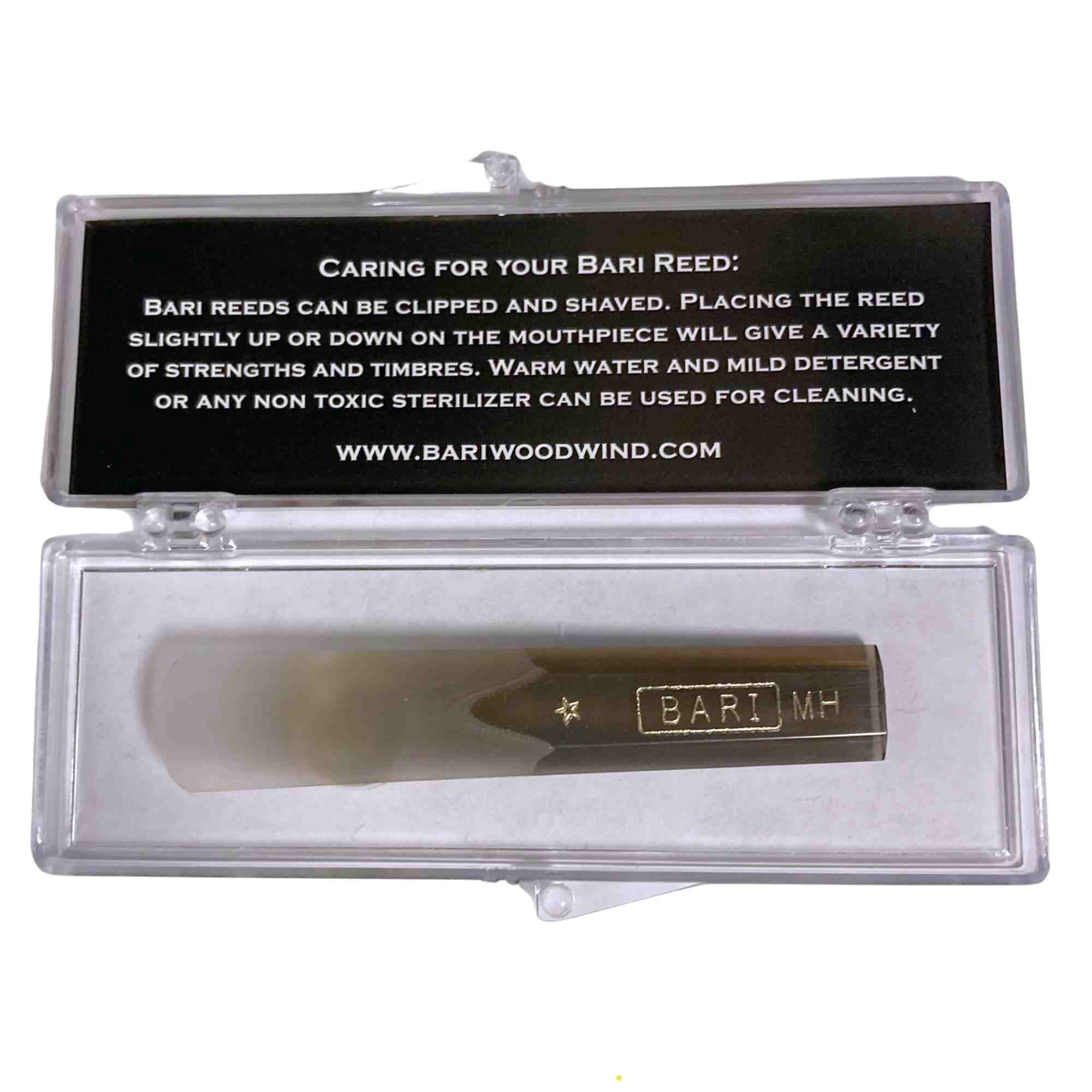 Bari Synthetic Bb Clarinet Gold Star Reed - Strength 3.0-3.5 - Medium Hard